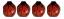 4 ladybugs